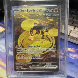 Pokemon TCG Iron Boulder EX 207/162 Scarlet Violet Temporal Forces NM/M - Image 2