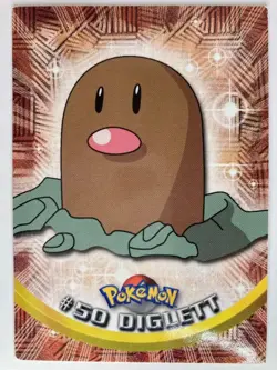 Topps Pokemon 50 Diglett TV Animation Edition Non Holo Pokemon - Image 1