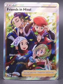 Pokemon TCG Friends in Hisui (Full Art) Crown Zenith 148/159 Holo Ultra Rare - Image 1