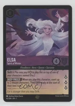 2023 Disney Lorcana - The First Chapter 1 Foil Elsa Spirit of Winter #42 - Image 1