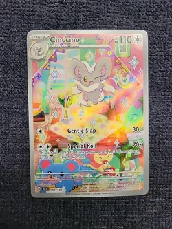 Pokemon Card - Cinccino 183/162 Temporal Forces Illustration Rare Full Art NM - Image 1