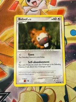 Bidoof 54/100 Non Holo Diamond & Pearl Stormfront Pokemon Card 2008 NM - Image 1