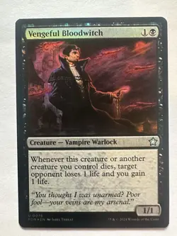 Vengeful Bloodwitch (Foil) FDN uncommon LP MTG - Image 1