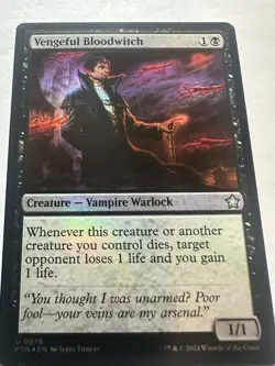 Vengeful Bloodwitch (Foil) FDN uncommon LP MTG - Image 2