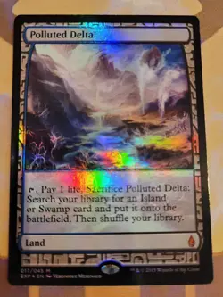 MTG Polluted Delta Battle For Zendikar Expedition NM - Image 1