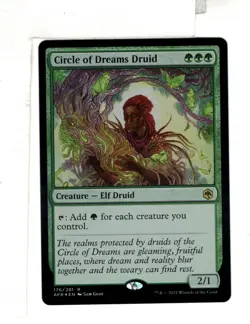 MTG SkeenAB Circle of Dreams Druid FOIL from AITFR. NM. - Image 1