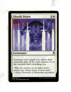 MTG SkeenAB Ghostly Prison from Commander 2016. NM. - Image 1