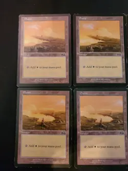 6x Plains #333 Urza's Saga Basic Land Magic The Gathering MTG Mixed Condition - Image 2