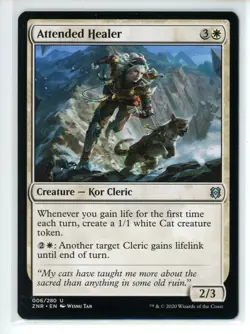 ATTENDED HEALER Zendikar Rising #6 ZNR(NM)(MTG) - Image 1