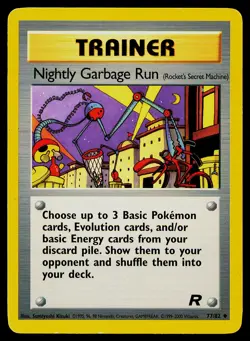 Pokemon Card Nightly Garbage Run Rocket's Secret Machine 77/82 Team Rocket - Image 1