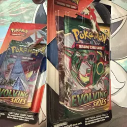 (2) Pokemon Evolving Skies & Chilling Reign 2 pack Blister with Pin NEW & SEALED - Image 3