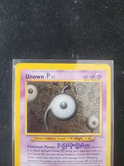 Unown P 58/105 Neo Destiny Vintage 2002 Pokemon Card - Image 2