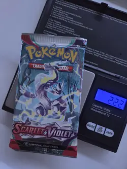 Pokemon Scarlet Violet Base 22.2g! HEAVY! Booster Pack Factory Sealed - Image 1