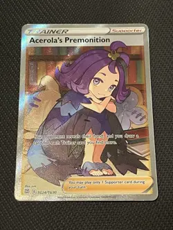 Pokemon TCG Brilliant Stars TG24/TG30 Acerola’s Premonition Ultra Rare - NM - Image 1