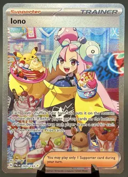 Iono 269/193 Special Illustration Rare Paldea Evolved Pokemon Card NM ae - Image 1