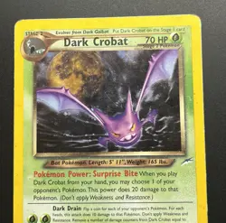 Dark Crobat 2/105 Neo Destiny Holo Rare WOTC Vintage Pokemon Card HP - Image 3