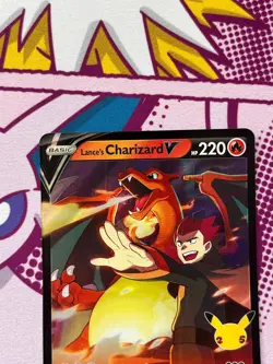 Pokemon TCG - Lance's Charizard V SWSH133 - Black Star Promo - Celebrations - NM - Image 2