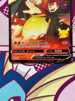 Pokemon TCG - Lance's Charizard V SWSH133 - Black Star Promo - Celebrations - NM - Image 3