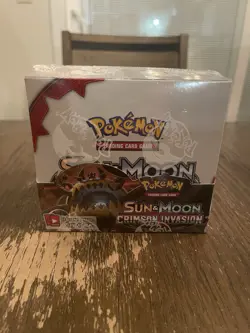 Pokemon TCG Sun And Moon: Crimson Invasion Booster Box New Factory Sealed - Image 1