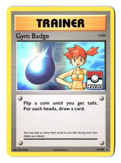 2015 Pokemon League Gym Badge Misty #XY204 Black Star Promo - Image 1