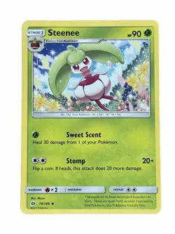 New: 2017 Pokemon TCG Steenee Sun & Moon 19 Regular Uncommon - Image 1
