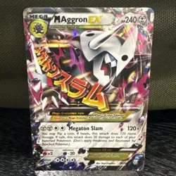Pokemon - M Aggron EX 94/160 XY Primal Clash Mega Holo Ultra Rare (2015) - Image 1
