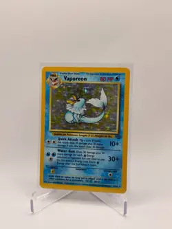 1999m Pokemon Jungle Vaporeon Holo 12/64 MP - Image 1