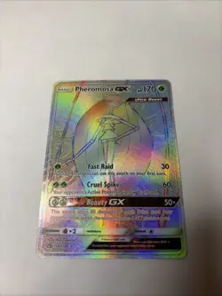 Pheromosa GX (Secret Rare) 158/156 Sm-Ultra Prism Holo Sun moon Pokemon NM - Image 3