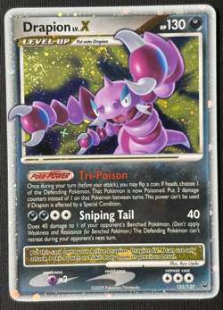 Pokemon Drapion LV.X (Holo Swirl) 123/127 Platinum Ultra Rare (LP) - Image 1