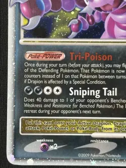 Pokemon Drapion LV.X (Holo Swirl) 123/127 Platinum Ultra Rare (LP) - Image 5