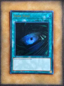 Yugioh Dark Hole LEHD-ENB21 Ultra Rare 1st Ed LP - Image 1