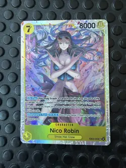 One Piece TCG Nico Robin ENGLISH EB03-055 HEROINES SR NM - Image 1