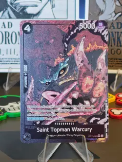 One Piece Card Game St Topman Warcury OP13-089 V2 FR Alt Art Foil Near Mint - Image 1