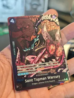 One Piece Card Game St Topman Warcury OP13-089 V2 FR Alt Art Foil Near Mint - Image 5