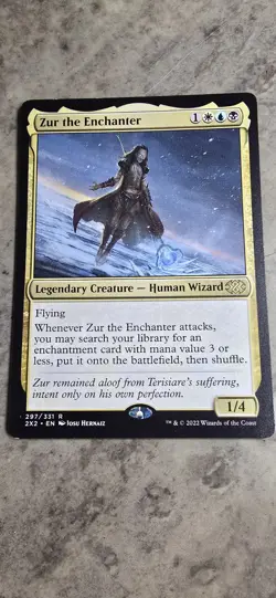 Zur the Enchanter Double Masters 2022 Regular Legendary Creature Rare MTG NM - Image 1