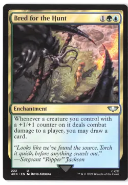 Bred for the Hunt 222 MTG 40K NM - Image 1