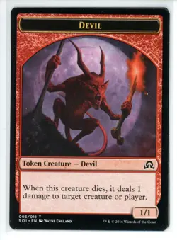 DEVIL TOKEN Shadows Over Innistrad #6 SOI(NM)(MTG) - Image 1