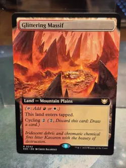 R 0042 Glittering Massif Commander EXTENDED ART Rare Edge of Eternities MTG EOE - Image 1