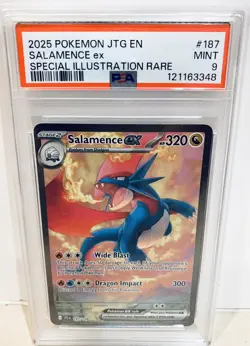 2025 POKEMON JTG EN - JOURNEY TOGETHER 187/159 SALAMENCE EX SIR PSA 9 MINT 🔥 - Image 1