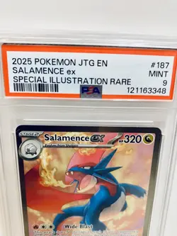 2025 POKEMON JTG EN - JOURNEY TOGETHER 187/159 SALAMENCE EX SIR PSA 9 MINT 🔥 - Image 2