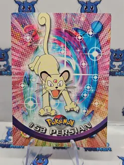 Pokemon PERSIAN # 53, SERIES 1, YEAR 1999, TOPPS, BLUE LOGO IN LP CONDITION - Image 1