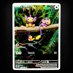 Pokemon TCG Aipom Paradox Rift 211/182 Holo Illustration Rare Card NM Condition - Image 1