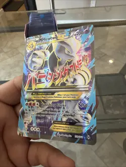 Pokemon M Mega Mewtwo EX Ultra Rare Holo TCG Card 159/162 XY Breakthrough NM - Image 2