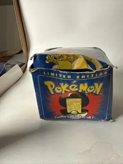 Pokemon 1999 Burger King 23k Gold Plated Card - Charizard Blue Box SEALED - Image 2