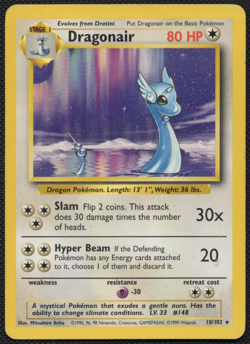 Dragonair 018/102 Base Set Regular | Pokemon Card | Light Play - Image 1