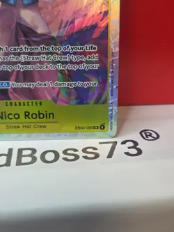 2026 One Piece TCG Nico Robin ENGLISH EB03-055 HEROINES SR - Image 3