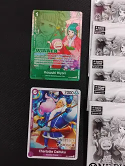 One Piece Card Game Store Tournament 2026 Vol. 1 Event Packs, winner card, Judge - Image 2