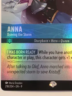 Disney Lorcana Anna - Braving the Storm (Epic) 218/204 Fabled Holo - Image 5