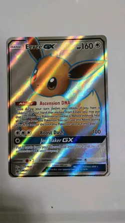 Pokemon Eevee GX Full Art Holo Black Star Promo Card SM242 Sun & Moon - Image 1