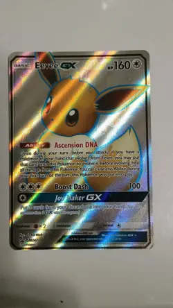 Pokemon Eevee GX Full Art Holo Black Star Promo Card SM242 Sun & Moon - Image 2
